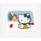 stickpackung hello kitty, vier seizoenen, winter