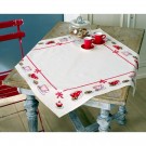 decke koffiemoment, ecru mit aida kante