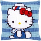 kreuzstichkissen hello kitty, kitty als matroos