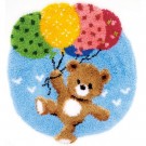 knüpfdecke beer met ballonnen