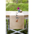 kreuzstichläufer spelende poezen, beige