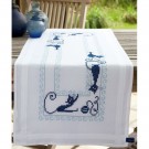 kreuzstichläufer vrolijke poezenbende, wit