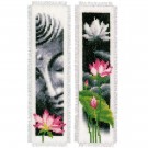 stickpackung lesezeichen (2 st.) boedha en lotusbloemen