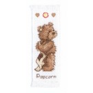 stickpackung lesezeichen, popcorn bear, popcorn