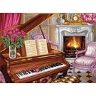 stramin pianoscene met rozen