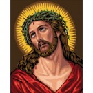 stramin + garnpaket, jezus met doornenkroon